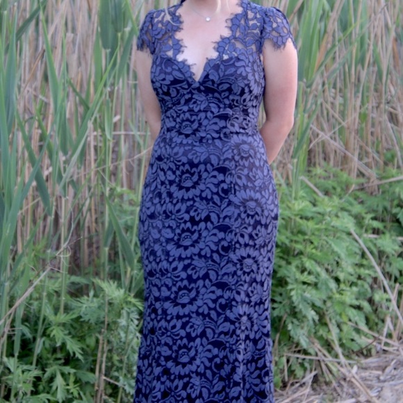 Blue Lace Dress - Picture 3 of 3